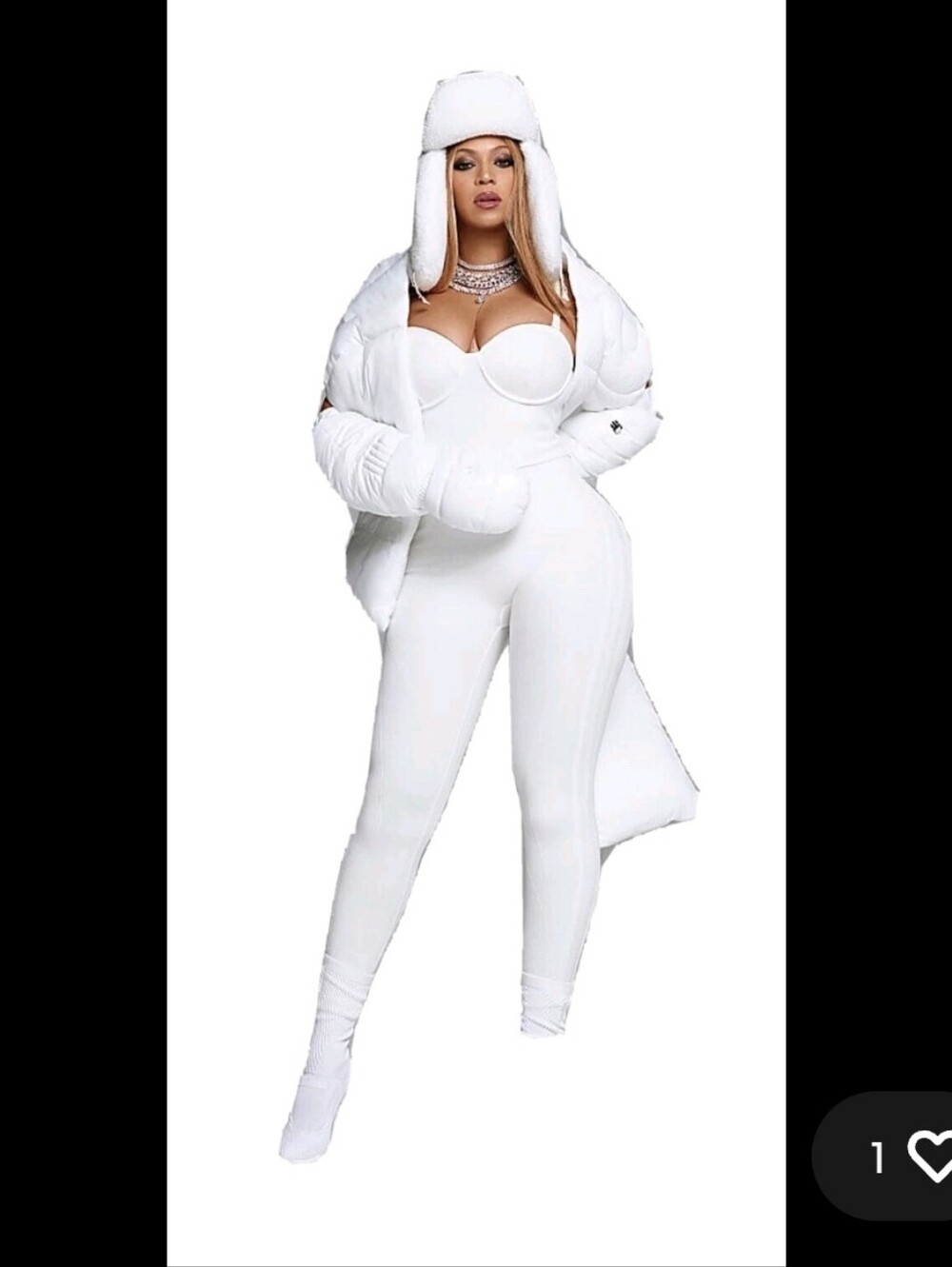 Adidas IVY PARK White Full-Length Shapewear Bodysuit XS